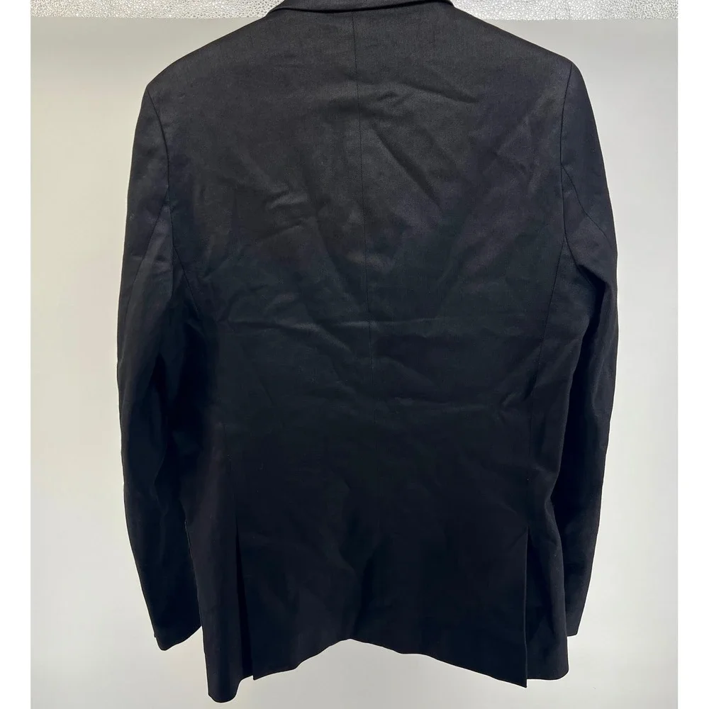 Scotch Soda Men's‎ Black Blazer Jacket Two Button Lapel Pin Cotton Blend M 0804